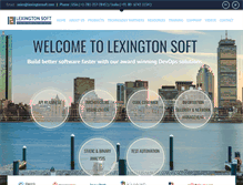 Tablet Screenshot of lexingtonsoft.com